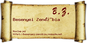 Besenyei Zenóbia névjegykártya
